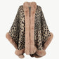 Leopard Open Front Poncho