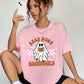 Round Neck Short Sleeve Ghost Graphic T-Shirt