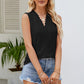SUNSETNIGHTS Full Size Spliced Lace V-Neck Tank