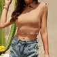 Johnny Collar Sleeveless Knit Top