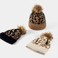 BeanieHatz Black Leopard Pom-Pom Cuffed Beanie