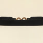Black, Caramel, or White One Size PU Leather Belt
