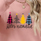 Round Neck Christmas Themed Graphic Long Sleeve Sweatshirt