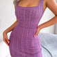 Women's Cable-Knit Sleeveless Mini Dress