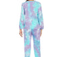 Tie-Dye Top and Drawstring Pants Lounge Set