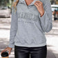 LOS ANGELES CALIFORNIA Graphic Quarter-Snap Sweatshirt