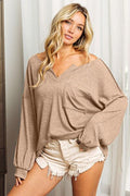 BiBi Exposed Seam Long Sleeve Top - Brand BiBi *