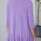 Open Front Ruffle Trim Cardigan