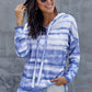Sienna Full Size Tie Dye Long Sleeve Drawstring Hoodie