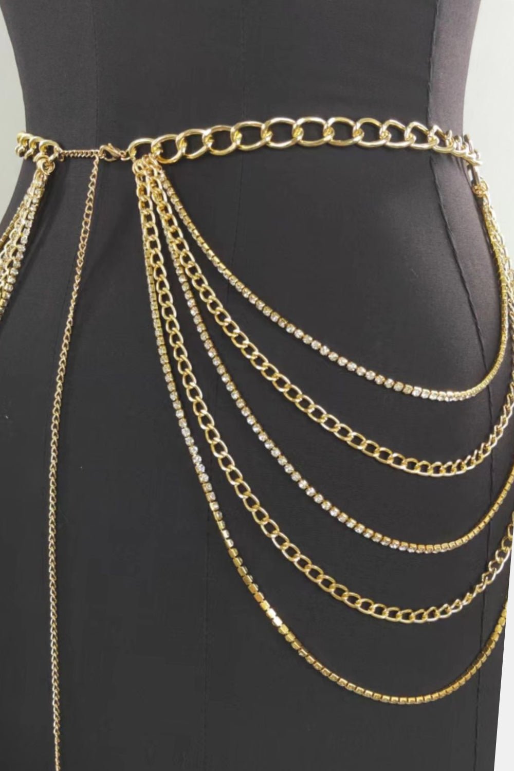 Halloween Multi-Layered Waist Chain with Rhinestones