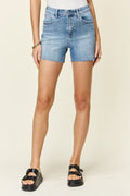 Judy Blue Full Size High Waist Rhinestone Decor Denim Shorts *