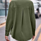Pocketed Button Up Dropped Shoulder Shacket