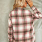 Plaid Button Down Collared Jacket
