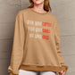 Simply Love Full Size Letter Graphic Round Neck Sweatshirt