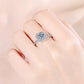 Ariel&Emaline Square Moissanite Ring