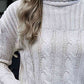 Cable-Knit Turtleneck Sweater