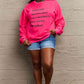 Simply Love SEASONAL Full Size Letter Graphic Round Neck Sweatshirt