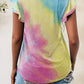 Printed Round Neck Short Sleeve T-Shirt