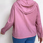 Plus Size Zip-Up Drawstring Hooded Jacket with Pockets