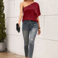 Single Shoulder Half Sleeve T-Shirt