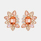 Geometrical Shape Glass Stone Dangle Earrings