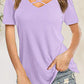 Crisscross Short Sleeve T-Shirt