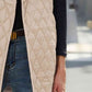 Full Size Open Front Collared Vest
