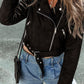 Zip Up Collared Neck Jacket
