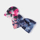 Tie-Dye Cuffed Rib-Knit Beanie Hat
