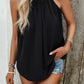 Ruched Grecian Neck Tank