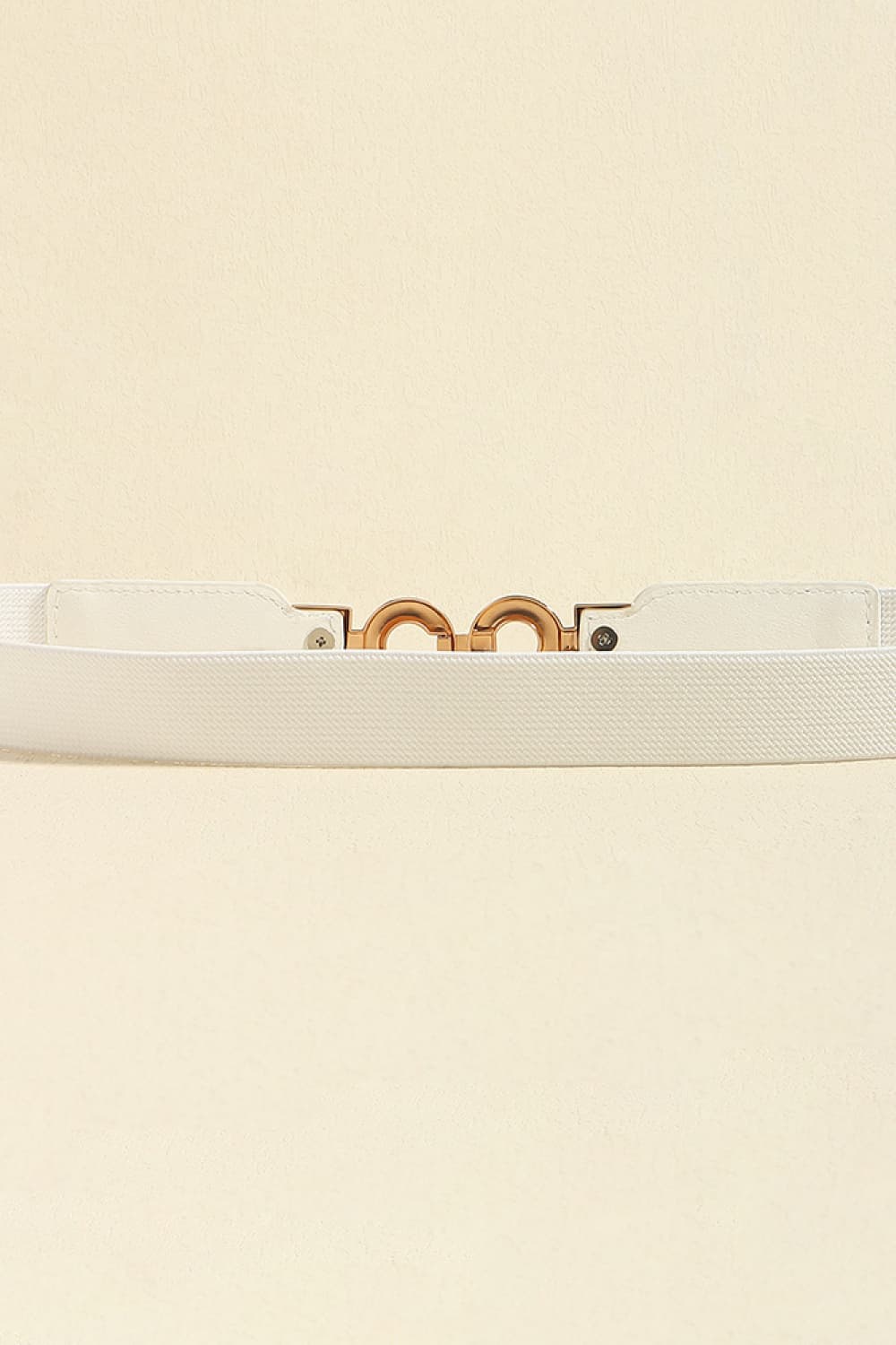 Black, Caramel, or White One Size PU Leather Belt