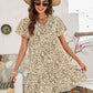Women's Cressida Animal Print Button Front Flutter Sleeve Dress