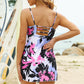 Women's Printed Ladder Detail Swim Dress and Swim Bottoms Set