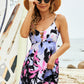 Women's Printed Ladder Detail Swim Dress and Swim Bottoms Set