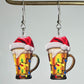 Christmas Geometric Shape Acrylic Dangle Earrings