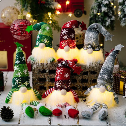 Christmas Assorted 2-Piece Light-Up Faceless Gnomes