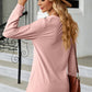 Notched Long Sleeve T-Shirt