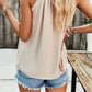 Ruched Grecian Neck Tank