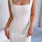 Women's Cable-Knit Sleeveless Mini Dress