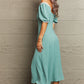 IconicDream Swiss Dot Slit Off-Shoulder Dress