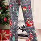 Christmas SANTA'S SLED Straight Leg Pants