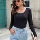 Full Size Long Sleeve Scoop Neck T-Shirt