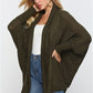 Open Front Batwing Sleeve Cardigan