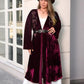 Plus Size Meredith Printed Open Front Long Sleeve Cardigan