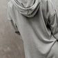 Full Size Buttoned Drop Shoulder Hoodie