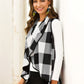 LakenLea Full Size Plaid Open Front Sleeveless Cardigan