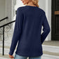 Full Size V-Neck Long Sleeve Blouse