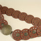 One Size Round Shape PU Leather Belt