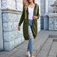 Full Size Zip-Up Longline Hoodie with Pockets