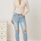 Adryane Jay Zip Up Long Sleeve Bodysuit